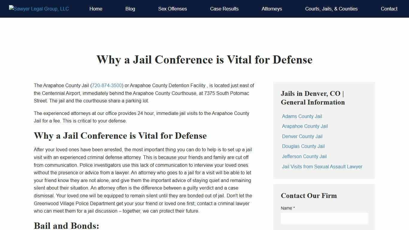 Arapahoe County Jail and Detention Facility | Centennial Colorado